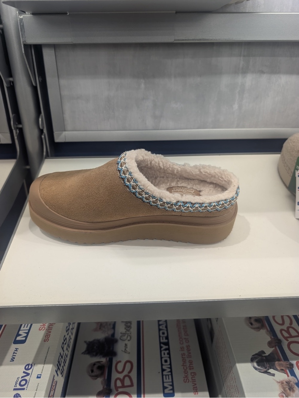 Skechers Women's Bobs Keepsakes-Cozy Kicks Clog Slippers